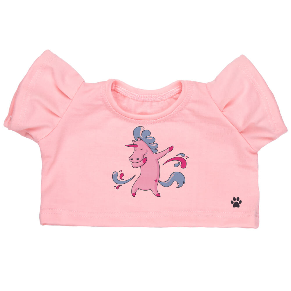 تیشرت دخترونه صورتی مدل UNICORN